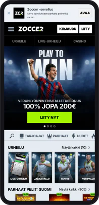 zoccer.com in der mobilen Version